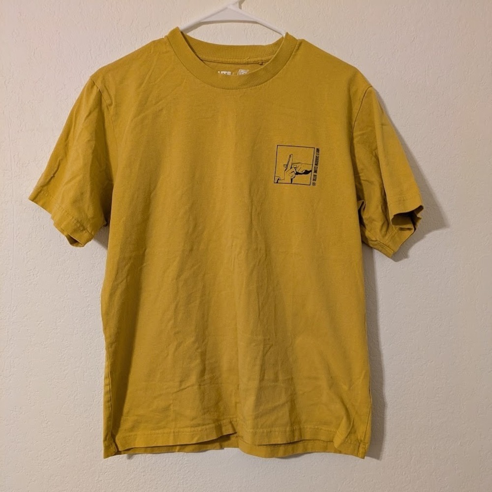 NARUTO‎ Uniqlo 20th Anniversary Graphic Tee Mustard Yellow Men's Medium